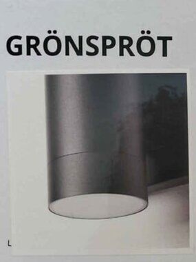 GRÖNSPRÖT 205.559.99/20555999 Wall lamp, hardwire installation, outdoor black
